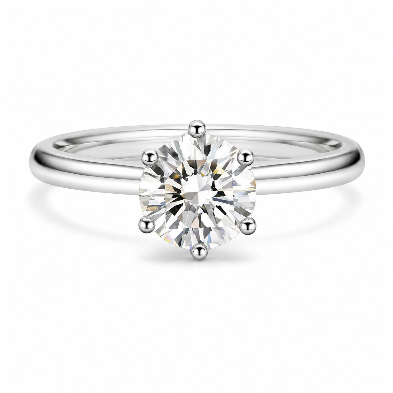 The Élodie Moissanite Solitaire Ring