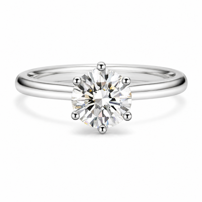 The Élodie Moissanite Solitaire Ring