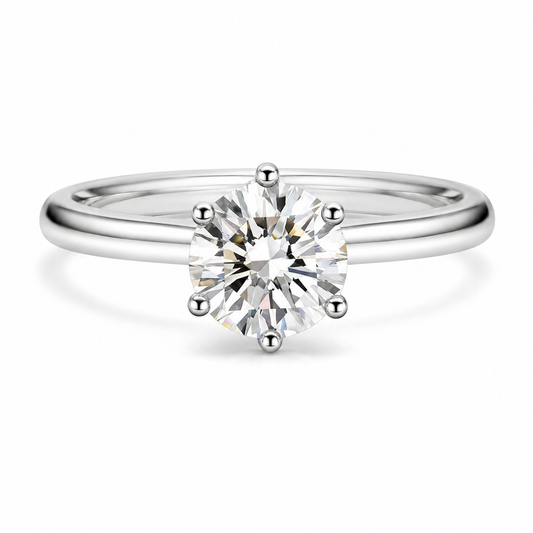 The Élodie Moissanite Solitaire Ring