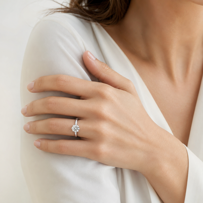 The Élodie Moissanite Solitaire Ring