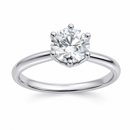 The Élodie Moissanite Solitaire Ring